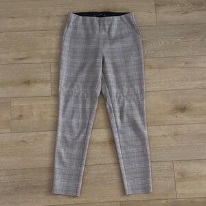 Cream Plaid Trousers